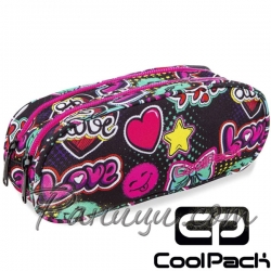 Cool Pack Clever Несесер с два ципа Emoticons A65205